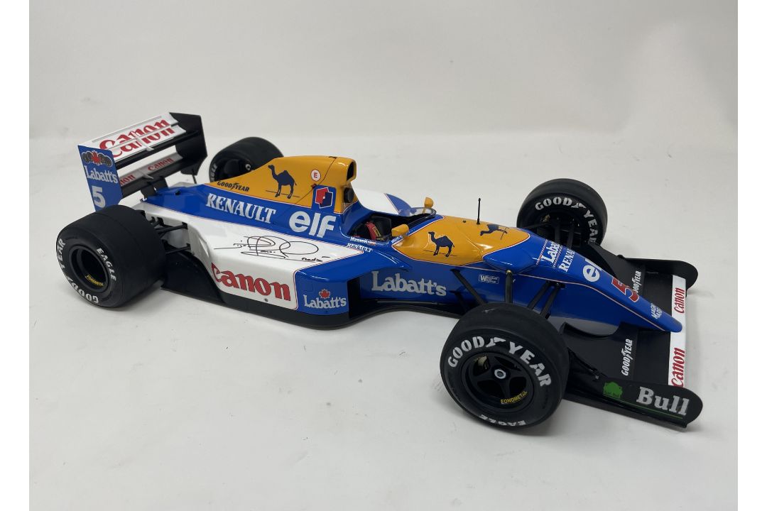 Hand-Built 1:12th Scale Championship-Winning Williams-Honda FW14B Model Signed By Nigel Mansell CBE - Image 1 of 5