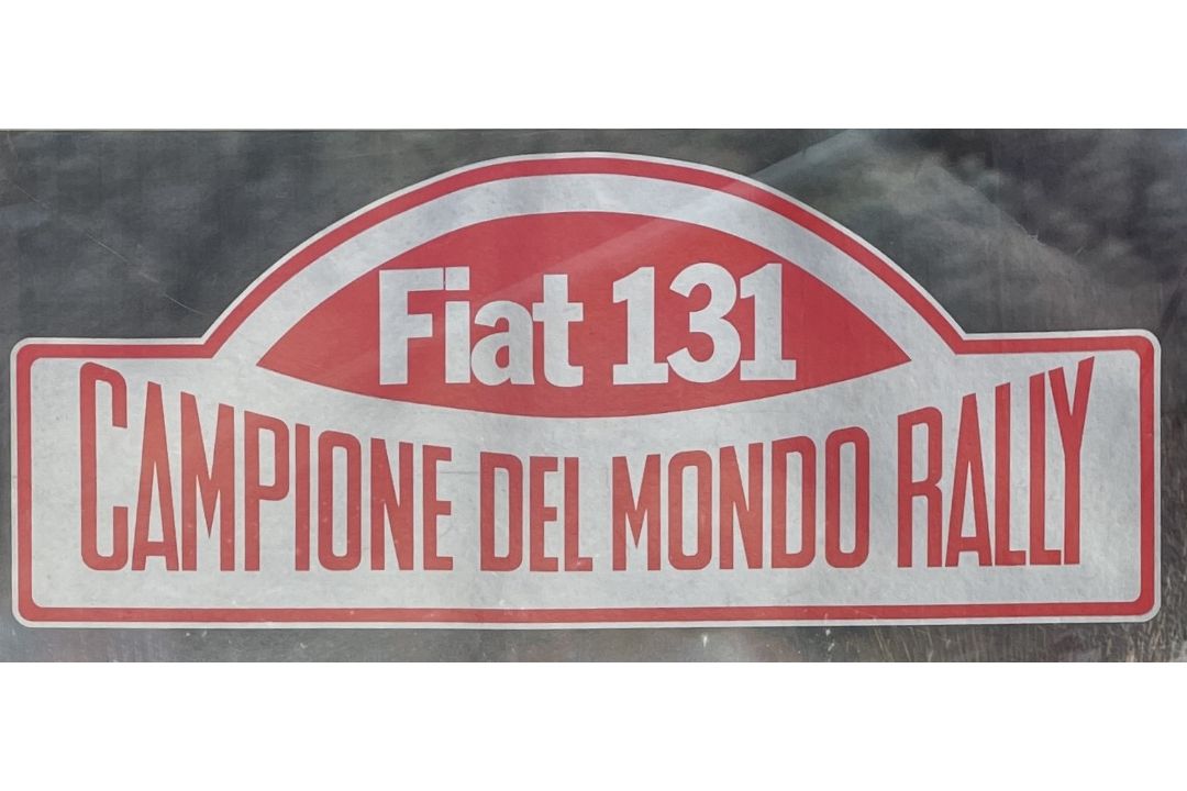 Large Framed and Glazed Fiat 131 Abarth Rally Car Poster - Image 2 of 4