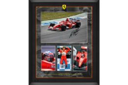 Michael Schumacher-Signed and Framed Photographic Presentation
