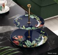 1 x VILLEROY & BOCH 'Avarua' Porcelain Cake Plate Stand - Original Price £165.00 - Boxed Stock