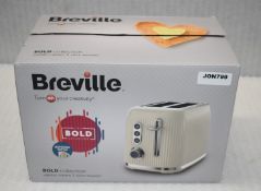 1 x Breville Bold Collection Vanilla Cream 2 Slice Toaster - New and Boxed