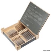 1 x CHARINGWORTH Planish 12-Piece Stainless Steel Steak Knives & Forks Set - Original Price £164.00