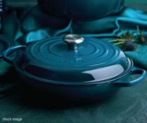1 x LE CREUSET 'Signature' Enamelled Cast Iron Shallow Casserole Dish (30cm) - Original RRP £270.00