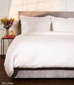 1 x AMALIA 'Dália' Luxury Egyptian Cotton Super King Duvet Cover and 2 x Pillowcases - RRP £620.00