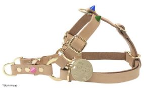 1 x NICE DIGS Spike Memphis Leather Dog Harness (Medium) - Original Price £67.95