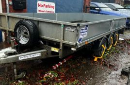 IFOR Williams LM146 Triple Axle Flat Bed Trailer With Ramps and Prop Stands - 2019 - CL027 - NO