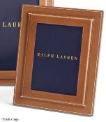 1 x RALPH LAUREN HOME 'Brennan' Luxury Leather Frame (5