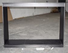 1 x Illuminated Metal-plated 2-Metre Wide Shop Retail Clothing Rail