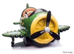 1 x RICCO Kids Electric Ride-on Toy Airplane With 360° Rotation and Joystick - RRP £199.00