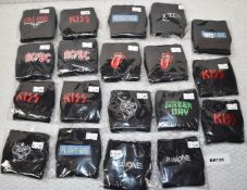19 x Sweatbands Featuring Queen, Rolling Stones, Ramones, Guns N Roses, Greenday and More - RRP £19