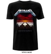 1 x METALLICA Master of Puppets Logo Short Sleeve Men's T-Shirt by Gildan - Size: Medium - Colour: