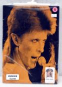 1 x DAVID BOWIE in Orange Logo Short Sleeve Men's T-Shirt by Impact Icon David Bowie Archive