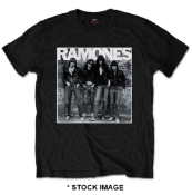 1 x RAMONES Official Merchandise First Album Logo Short Sleeve Men's T-Shirt by Rockabilia - Size: