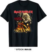 1 x IRON MAIDEN Number of the Beast Logo Short Sleeve Men's T-Shirt by Gildan - Size: Extra