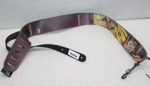 1 x Iron Maiden Leather Guitar Strap by Perri's - Officially Licensed Merchandise - RRP £40 -