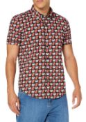 1 x Rolling Stones Talk and Text Casual Button Shirt - Size: Medium - Officially Licensed