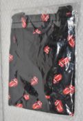 1 x Rolling Stones Cross Body Festival Bag by Rock Sax - Iconic Tongue and Lips Logo - Officially