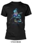 1 x DEF LEPPARD On Through the Night Logo Short Sleeve Men's T-Shirt by Gildan - Size: Medium -