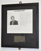 1 x Authentic PAUL WELLER Autograph With COA - Signed Page From a Small Faces Songbook