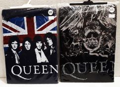 2 x QUEEN Various Designs Short Sleeve T-Shirts - Size: XXL