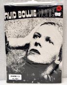 1 x DAVID BOWIE Official Merchandise Hunky Dory Black and White Logo Short Sleeve Men's T-Shirt -