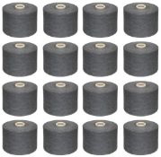 100 x Cones of 1/13 MicroCotton Knitting Yarn - Colour: Mid Grey - Approx Weight: 2,500g Each - Huge