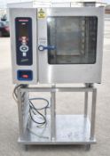 1 x Eloma Genius T 6-11 Electric Combi Steamer Oven With Stand - Type: E7SBW - Year of