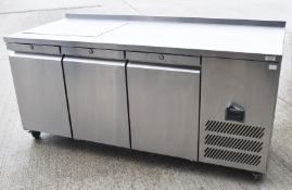 1 x Williams Jade HJC3SA Three Door Countertop Refrigerator with Access For Gastro Pans and Lid - RR