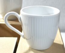 9 x Pillivuyt Tassa 10cl Coffee Cups - French White Porcelain - Unused in Original Box - Ref: