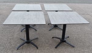 4 x Folding Tables Featuring NoRock Self Stabilising Bases and High Quality Tops with a Concrete