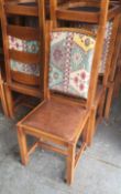 13 x Restaurant High Back Chairs From a Mexican-Themed Restaurant