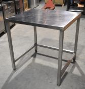 1 x Stainless Steel Prep Table - Dimensions: H92 x W90 x D80 cms