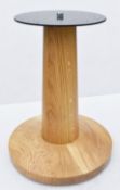 6 x Commercial Bobbin-Style Wooden Round Bistro Table Bases, Sizes Vary
