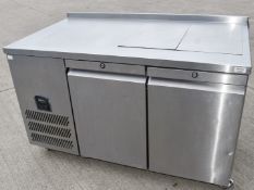 1 x Williams HJC2SA Two Door Counter Refridgerate with Access For Gastro Pans and Lid - RRP £2,690