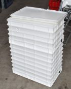 13 x Pizza Dough Ball Trays - Size 60 x 40 cms - Includes 4 x Lids - RRP £300