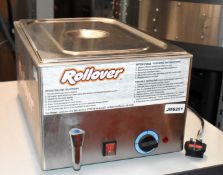 1 x Rollover Hot Dog Baine Marie With Lid - 240v UK Plug