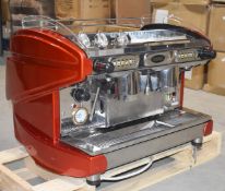 1 x Commercial 'Lira' Espresso 2 Group Red Coffee Machine by BFC - Made in Italy - RRP £6,484