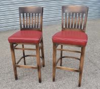 4 x Restaurant Bar Stools Lighter Wood - Ref: CTNR - CL011 - Location: Altrincham WA14