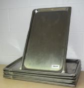 9 x Stainless Steel Cooking / Baking Trays - Size: 53 x 32 cms - Ref: DHD191 E/F - CL011 - Location: