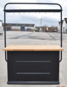 1 x Pop Up Bar With Overhead Glass Hanging Rail