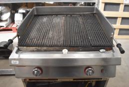 1 x Angelo Po 80cm Commercial Gas Char Griddle with Stand