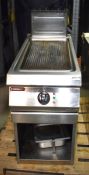 1 x Angelo Po Electric Cooking Griddle With Ribbed Plate and Floor Mounting Stand