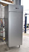 1 x Afinox 70 First -2/+7 Upright Single Door Refrigerator With a Stainless Steel Finish RRP £3,000