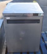 1 x Foster Undercounter Single Door Freezer With a Stainless Steel Finish