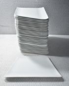 14 x Pillivuyt White Porcelain 24cm x 16.5cm Plates - Ref: SWA287