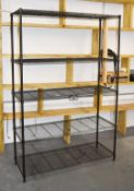 1 x Five Tier Wire Storage Shelf For Commercial Kitchens