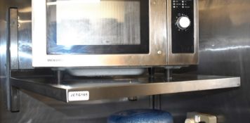1 x Wall Mounted Stainless Steel Appliance Shelf - Size: 60x60 cms