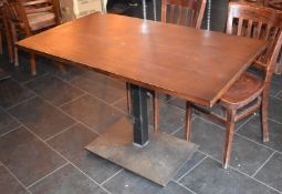 1 x Restaurant Dining Table - Size: W120 x D70 cms
