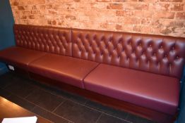 1 x Restaurant Seating Bench - 320cm Wide