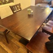 1 x Restaurant Dining Table - Size: W120 x D70 cms